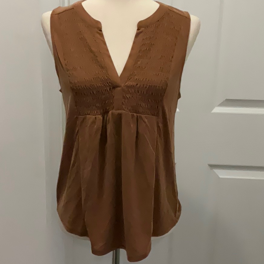 Lucky Brand Smocked Front Top Lucky Brand Smocked Front Top